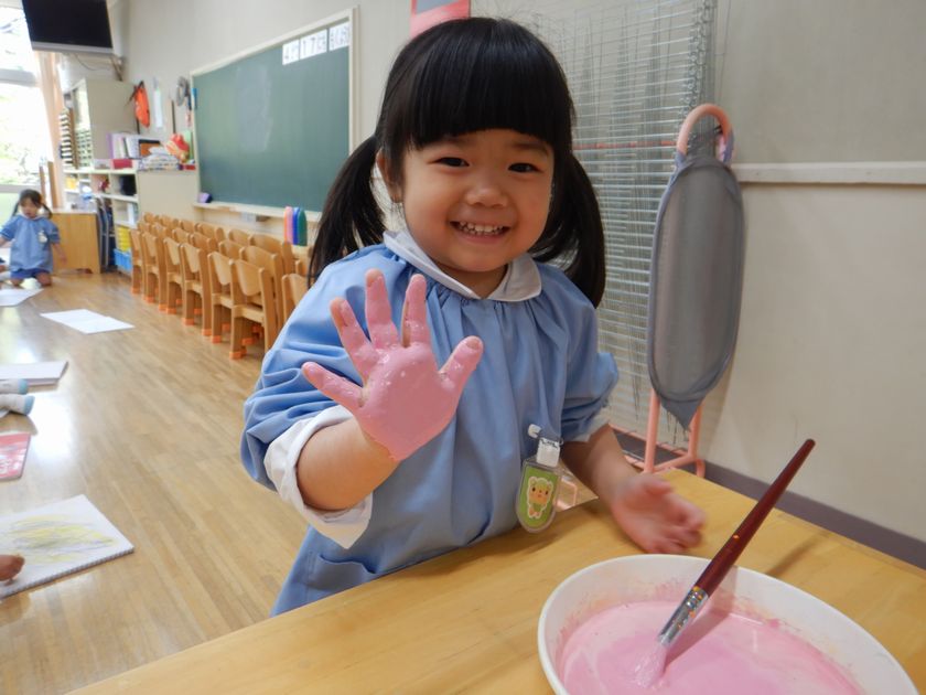 年少組のこいのぼり制作