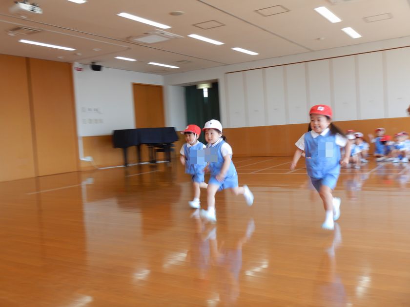 かけっこの練習