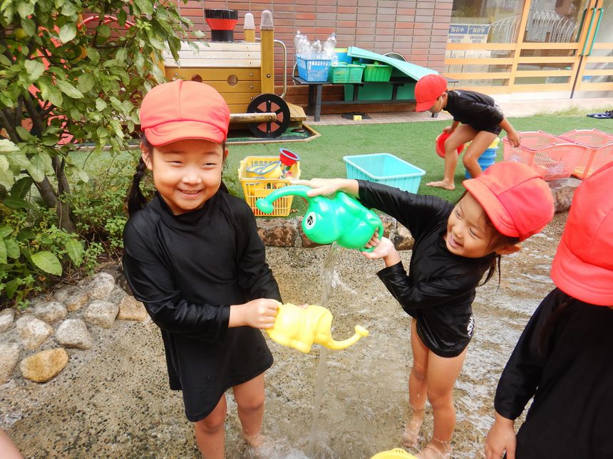 水遊び