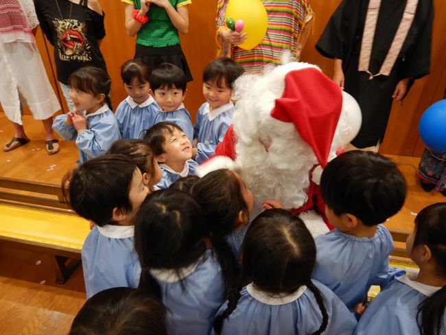 サンタさんとあったよ