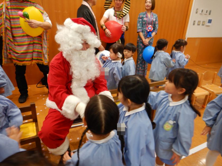 サンタさんとあったよ