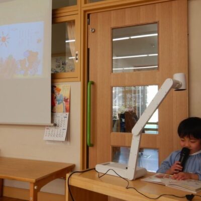 絵本の音読発表