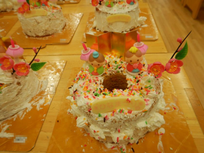 ひなまつりケーキクッキング