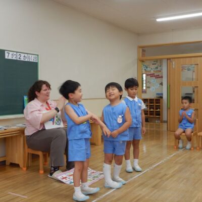 Englishを楽しむ園児