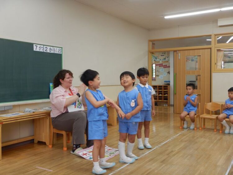 Englishを楽しむ園児