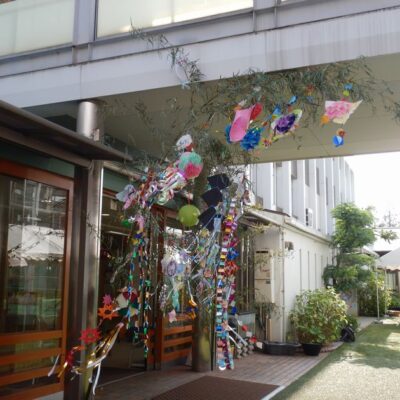 七夕の笹飾り
